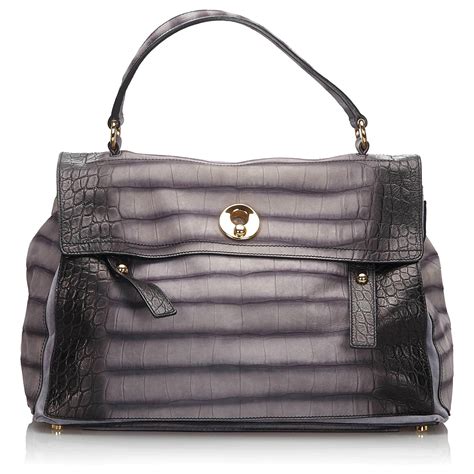 yves saint laurent sac gris|ysl sac de jour large.